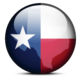 Vector Image - Map on flag button of USA Texas State