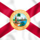3D Flag of Florida (1900-1985), USA. 3D Illustration.